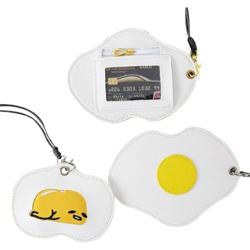 20PCS / LOT Creative Egg Cute Card Bag Bus Card Holders Credit Card Korea Style Bag Cute Cartoon Card Bag Random Delivery