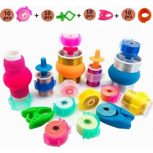 40pcs Sewing Bobbin Thread Holders Thread Clips Holder Bobbin Clips Thread Spool Huggers for Sewing and Embroidery Thread Spools