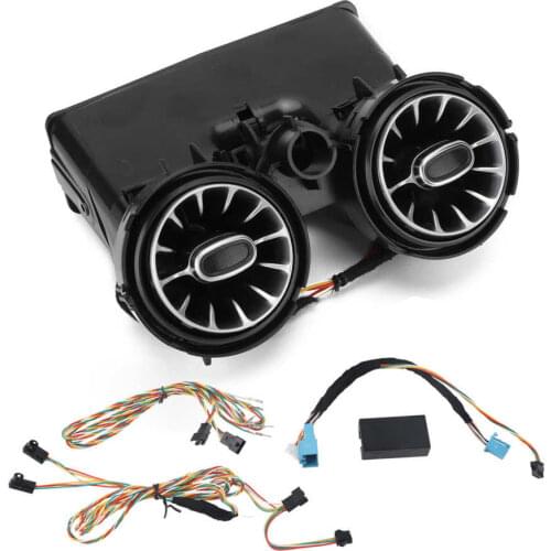 64 Color Rear LED Turbine Air Vent Ambient Light Kit Replacement for Mercedes-Benz C GLC-Class W205 X253 2019-2021 New