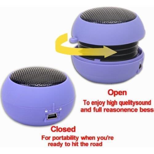 3.5mm Jack AUX Mini Burger Column Speaker Hamburger Wired Sound Box Loundspeaker Stereo Super Bass Hi-Fi Audio Music