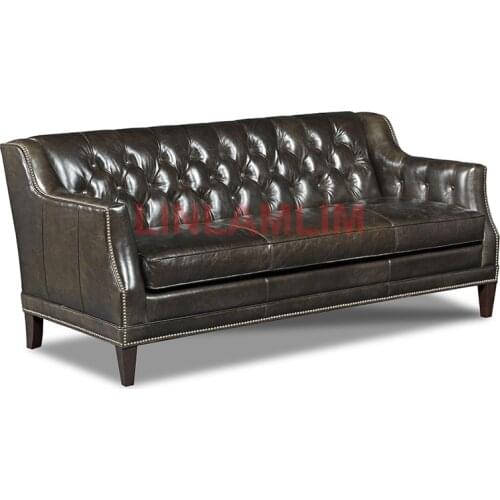 Linlamlim living room Sofa American sofa genuine leather couch Nordic feather sofa muebles de sala cama puff asiento sala futon