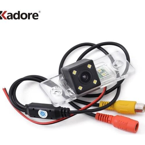 For Porsche Cayenne Touareg Golf Skoda Fabia Passat B5 Tiguan Polo Santana Rear View Camera LED Night Vision Parking Assistance