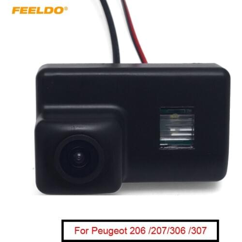 FEELDO 1Set Special Car Rear View Reverse Parking Backup Camera For Peugeot 206 /207/306 5D/307/308 #FD4971
