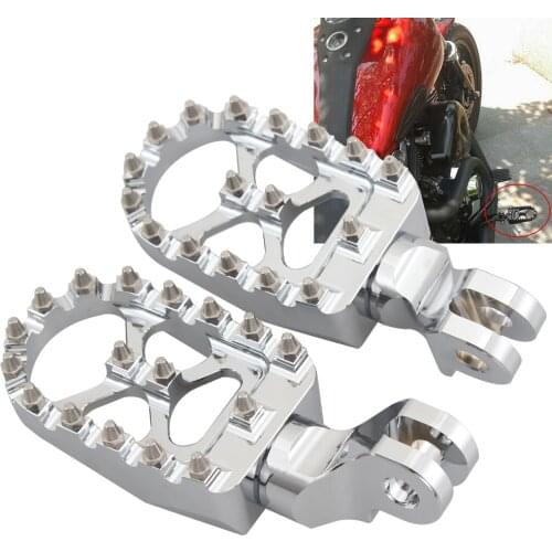 Chrome Motorcycle Off-road Style Footrest Foot pegs For Triumph Bonneville T100 T900 Scrambler Trunxon 1200 Footrest Accessories