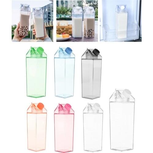 Milk Carton Water Bottle Portable Juice Bottle For Travel Camping Coffee Tea