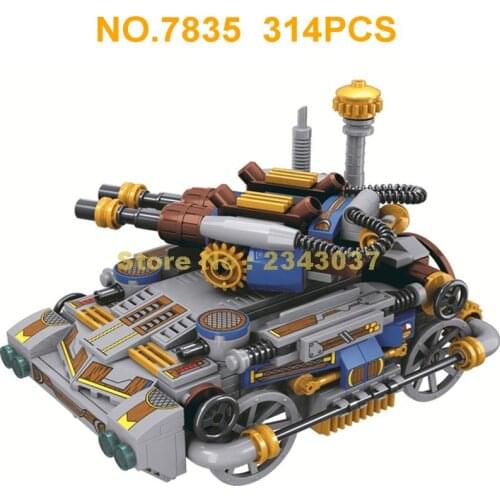 8041 314pcs Urban The Age Of Steam Military Tank Winner Building Blocks 2 Toy
