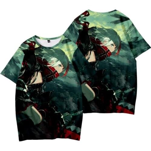 Unisex Male Female Anime 3D Azur Lane Summer Loose Breathable T-shirt Tee Shirt