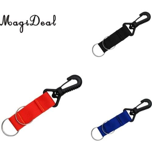 MagiDeal Diving Underwater Dive Lanyard Webbing Strap with Swivel Snap Clips for Scuba Diving, Diving Gear Equipment Accessories
