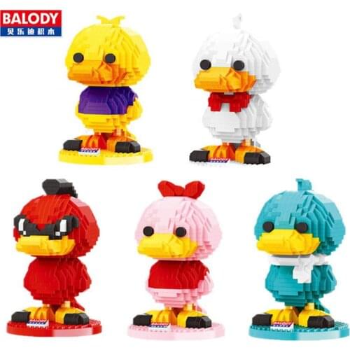 Balody Mini Blocks Cartoon Building Bricks Duck Model Anime Figure Girls Gifts Toys For Children New Year Present 18094