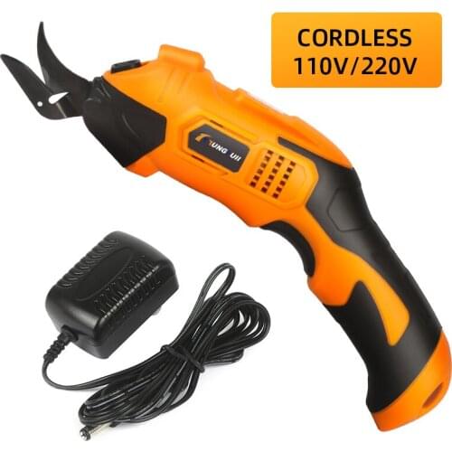 Multipurpose Electric Scissors Cordless Rechargeable SewingFor Fabric Leather Cloth Cutting Electric Cordless Scissors110V-220V