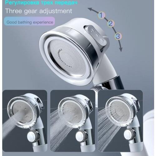 Pressurized Shower Head High Pressure Water Saving Perforated Free Bracket Hose Adjustable Bathroom Accessories Shower Set