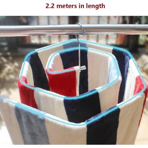 2020 Hot New Drying Rack Spiral Shaped Hanger Rotating Quilt Storage Quilt Blanket Rack Good For Outside Window Indoor Balcony