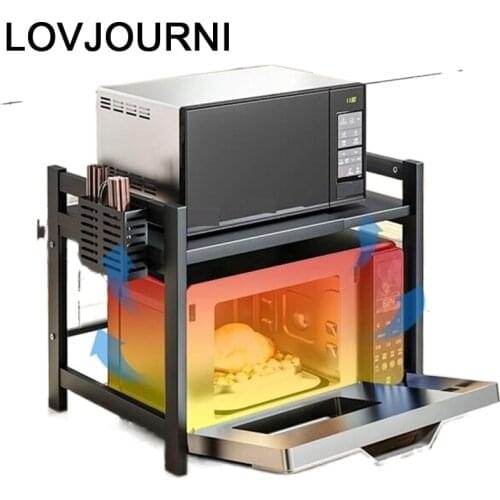 Organizer and Accessories Supplies Adjustable Microwave Shelf Mutfak Cuisine Cocina Organizador Kitchen Storage Rack Holder