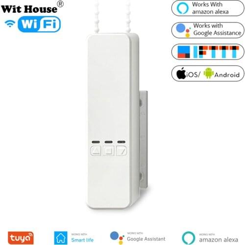 Smart Life Motorized Chain Roller Blinds,Tuya WiFi Remote Voice Control Shade Shutter Drive Motor Work With Alexa/Google Home