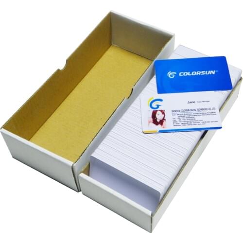 100 x CR80 30 Mil Graphic Quality Blank White 100Pcs/Pack PVC Smart Card Tag PVC NFC Smart Card Tag new