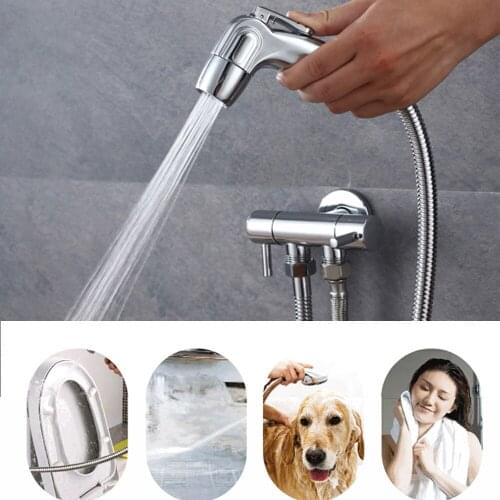 Dreadlocks Cleaning Pressurized Sprinkler Head ABS Woman Washer Sprinkler Gun Hand-Held Pressurized WC Sprinkler Head JU0039