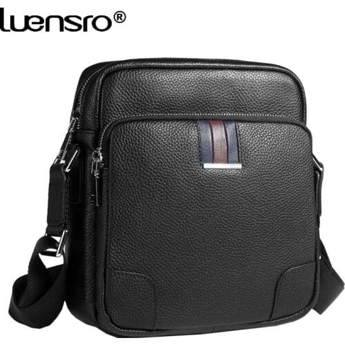 2021 New Men Bags Soft Genuine Leather Crossbody Bag For Men Messenger Bags Fashion Cow Leather Male Shoulder Bags High Quality