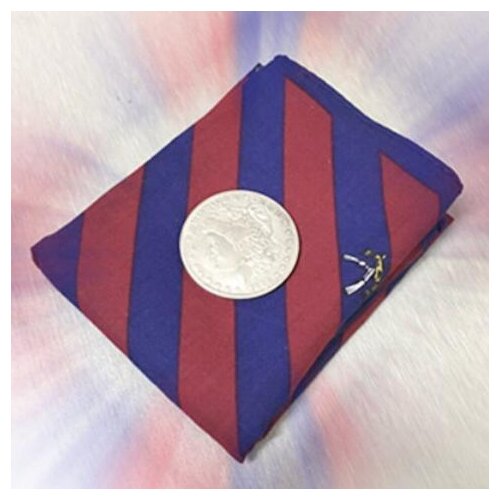 Amazing Handkerchief Magic Tricks Tie to Handkerchief Appearing Coin Magie Magician Close Up Illusions Gimmick Props Funny