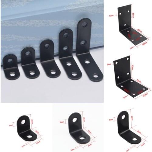4 Pcs/Set L-Shaped Corner Bracket Corner Code New Stainless Steel Right-Angle Corner Bracket Home Table Chair Fastener Protector