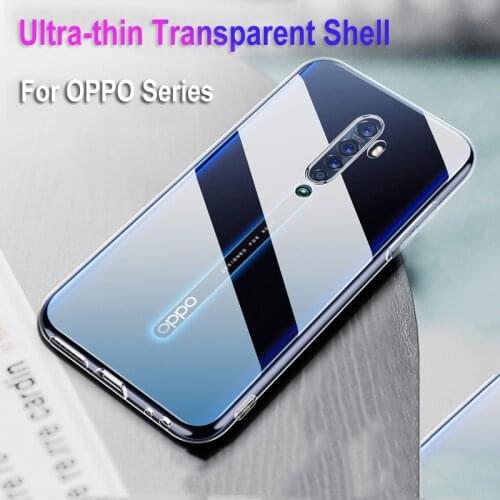 Ultra-thin Transparent Clear Case For OPPO A15 A12 A73 A53 A52 A72 A92 S A32 A31 A5 A9 2020 Reno 5 4 3 ACE 2 Z 10X Pro Plus Case