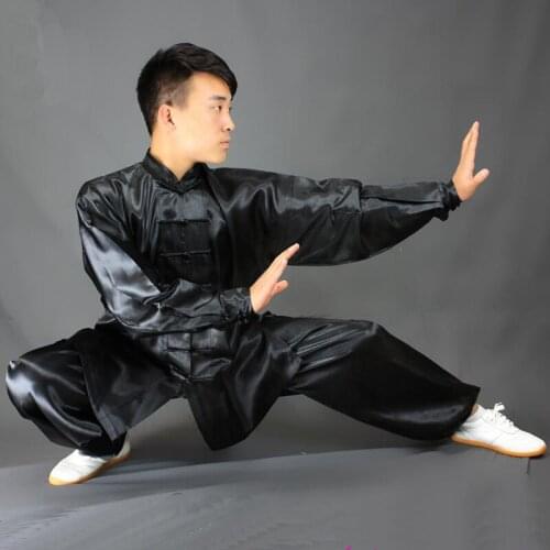 USHINE HX11 white black yellow Tai Chi performance clothing long-sleeve KungFu uniform Wushu TaiChi uniform Children Man Woman