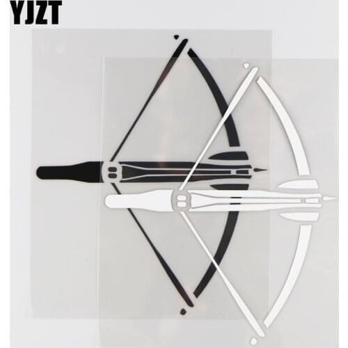 YJZT 14.9CM*18CM Crossbow Creative Personality Car Sticker Vinyl Decal Decorative Pattern 1A-0485