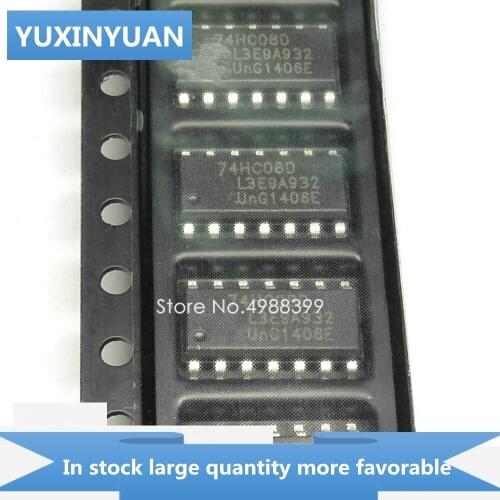 YUXINYUAN 10PCS/LOT 74HC08D 74HC08 HC08D SOP14 in stock in stock