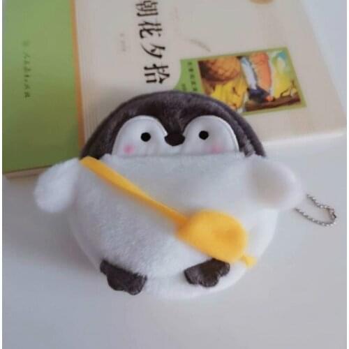 1 Pcs Kawaii Penguin Plush Purse Coin Card Wallet Bag Pendant Ornaments Storage Bag Plush Toy for Kids Gift