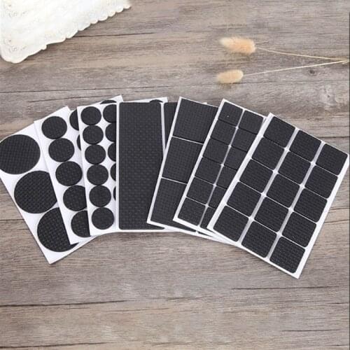 1 Pack Furniture Legs Anti Scratch Polyester Felt Pads, Self Adhesive Shape Wood Floor Protector, Square/Round