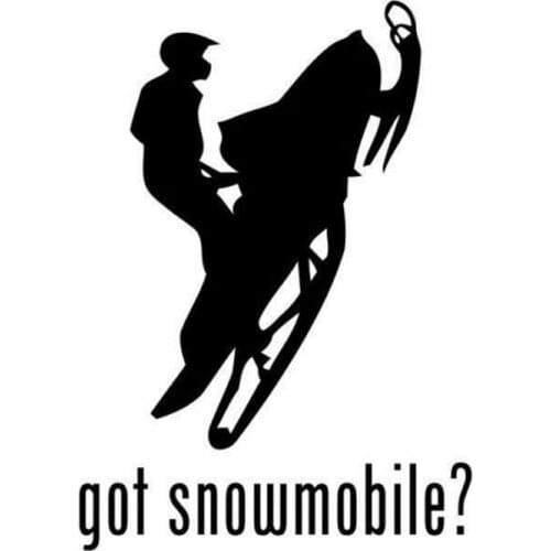 11.7cm*15cm Creative Fashion Personality Snowmobile Vinyl Sports Got Window Stickers C5-0450