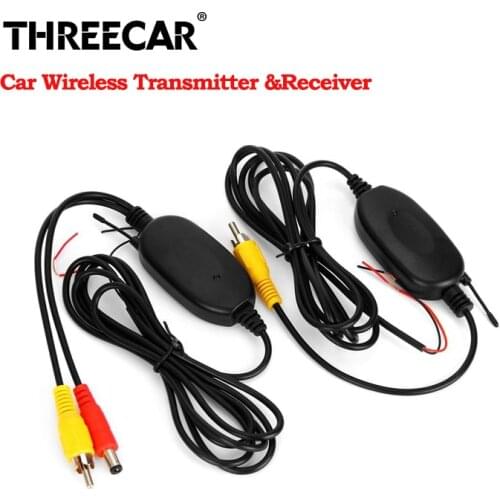 2.4 GHz Wireless Rear View Camera RCA Video Transmitter & Receiver Kit for Car Rearview Backup Camera Reverse Backup Monitor
