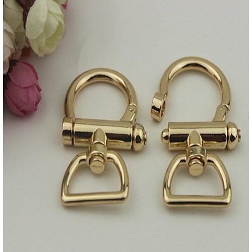 5 PCS/lot) diy high-end activity key chain shoulder belt fastener handbags leather metal accessories
