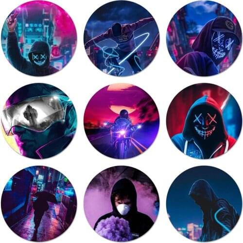 58mm Street Brand Boy Girls Icons Pins Badge Decoration Brooches Metal Badges For Backpack Decoration