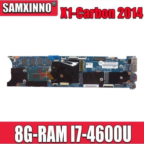 Akemy 12298-2 Laptop Motherboard For Lenovo Thinkpad X1-Carbon 2014 Original Mainboard 8G-RAM I7-4600U