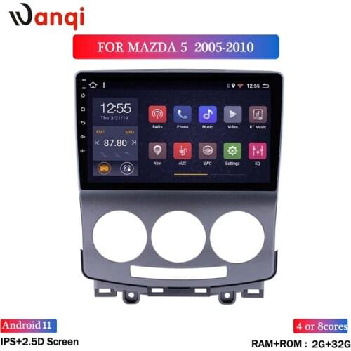 9" 2G+32G Android 8.1 GO Car Radio Player for MAZD A5/Jinxiang/DE/Third Generation 2005-2010 Radio GPS Navigation WiFi NO DVD