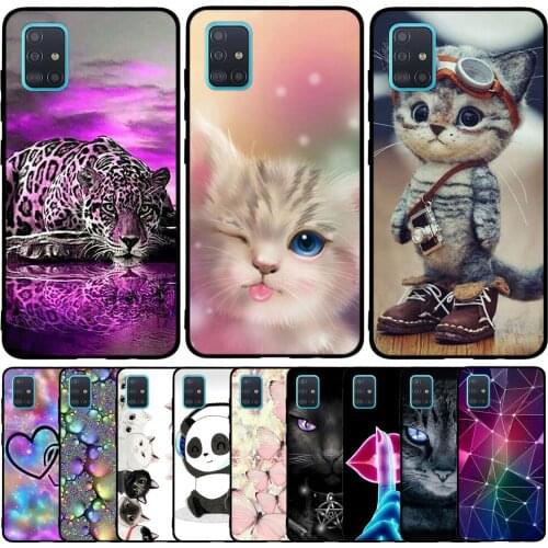 Phone Case For Samsung Galaxy A51 Case Silicone Soft TPU Cute Cartoon Printed Pattern Back Cover For Samsung Galaxy A51 SM-A515F