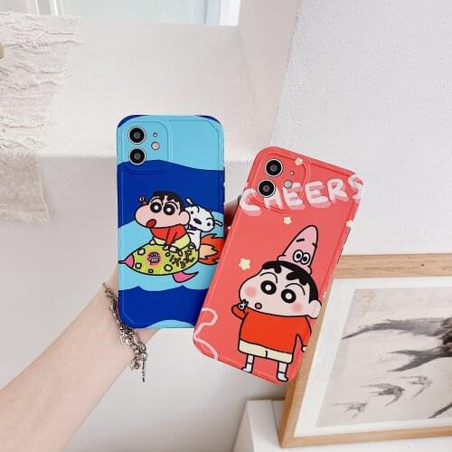 Cartoon Anime Jujutsu Kaisen Yuji Itadori Fushiguro Megumi Phone Case For Iphone 12 11 Pro X Xs Max XR 7 8 Plus Cute Soft Cover