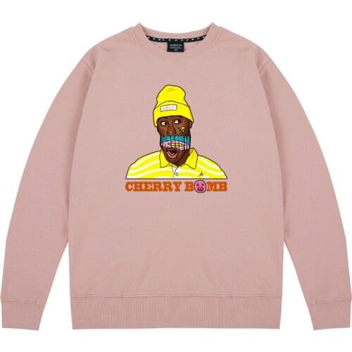 Cherry bomb Tyler The Creator Golf Wang OFWGKTA Skate Harajuku Sweatshirts Hoodies men women unisex Combed Cotton