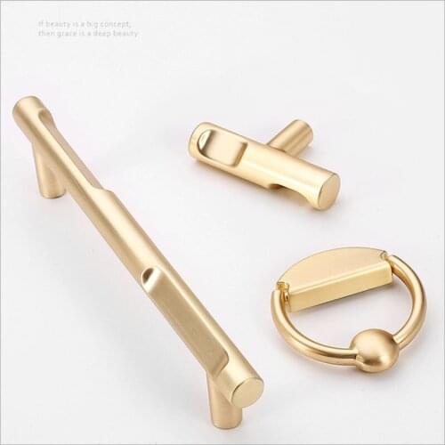 Door Handle Drawers Modern Light Luxury Furniture Handle Zinc Alloy Wardrobe Desk Drawer Kitchen Cabinet Handles Drawer Knobs