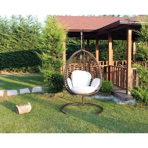 EminHome Rattan Knitted Swing Indoor Coffee chair, garden chair, garden chair, patio chair