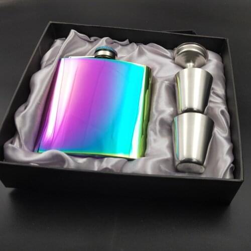 Flask Hip Sake Cup Set Outdoor Camping Flat Liquor Flask Alcohol Whiskey Wine Flagon Mug Wearproof Wine Pot Drinking Cup