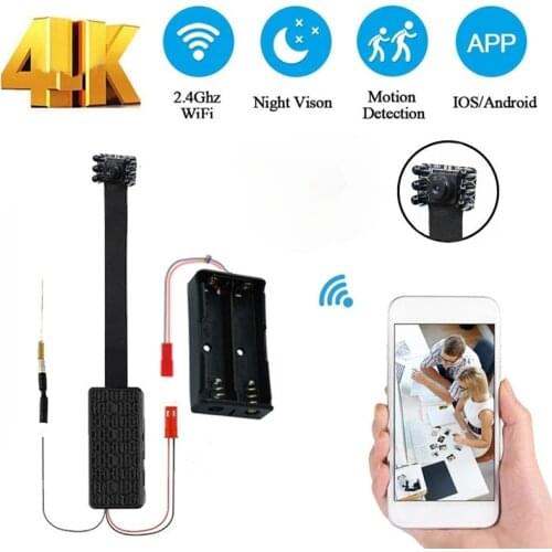 HD 4K DIY Portable WiFi Mini Camera IP Micro Cam Night vision Remote View Camcorders P2P Wireless webcam Video Recorder