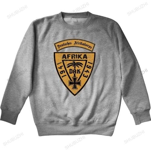 Cotton sweatshirt male hoody Leisure Wehrmacht hoodies DAK Deutsches AfrikaKorps Africa 1941-43 Man crew neck hoodie