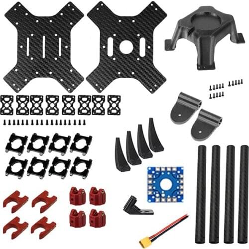 FEICHAO H383 383mm Carbon Fiber Frame 3-4S with 3D TPU/PLA Printed Kits Support 9inch Propeller for FPV Quadcopter Drone