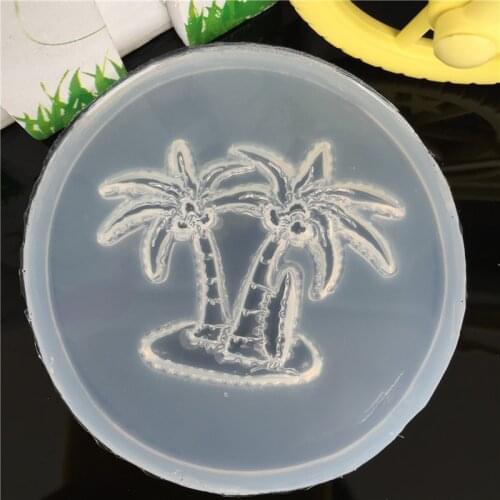 Coconut tree Liquid silicone mold DIY resin jewelry pendant necklace pendant mold Phone case patch accessories molds for jewelry