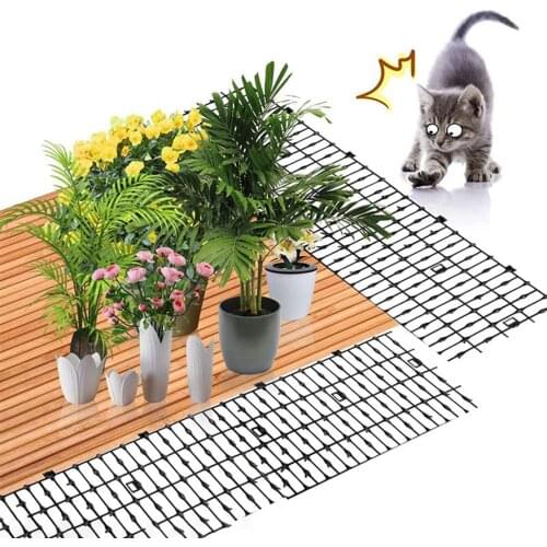 Cats Scat Mat Prickle Cat and Dog Digging Stopper Deterrent Mats with 1 Inch Plastic Spikes Pest Control Anti-Cats