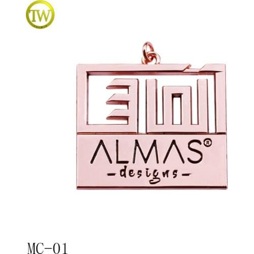 MC1050metal tags for jewelry, Metal logo tags for clothing, Metal tags for necklace