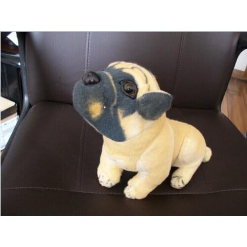 Lovely squatting pug plush toy about 20cm dog doll baby toy,birthday present Xmas gift 0419
