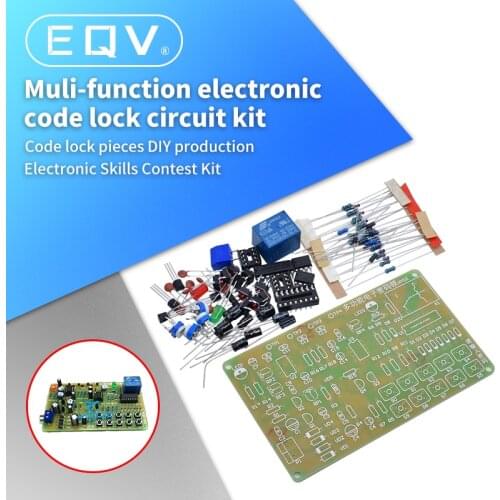 Multi-function electronic code lock circuit kit DIY electronic skills competition electronic principle student training learning