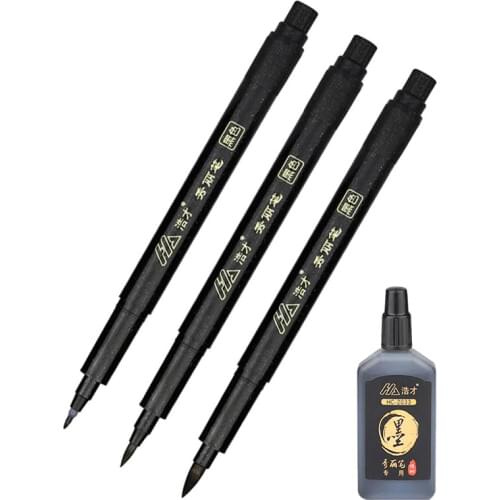 2/3pcs/lot Calligraphy Pen ink Set Brush Pen Chinese Words Learning Stationery Student Art Drawing Marker Pens School Supplies